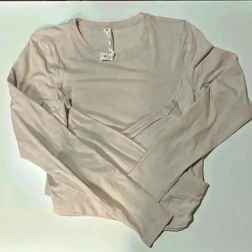 EUC Women’s Lululemon Gather and Grow Long Sleeve Size 8  Pink